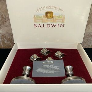 Baldwin Timeless Craftsmanship Hostess Set/Platinum Mist Brand New In Box